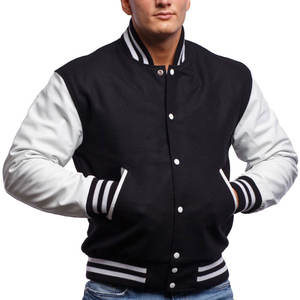 Chaqueta de manga de cuero de secado rápido, diseño OEM personalizado de la mejor calidad, chaqueta del equipo universitario, Funda de cuero, precio barato - Product Image 2