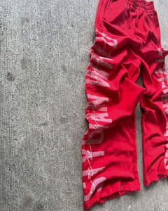 กางเกงวอร์มขาบานสำหรับผู้ชายกางเกงวิ่งขายาวผ้าคอตตอนน้ำหนักเบาพิมพ์ลายสเวตเตอร์ลำลองสไตล์สตรีทแวร์ - Product Image 2