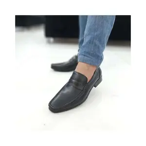 2024 סגנון חדש נעלי עסקים לגברים צבע שחור נעלי שמלת עור גבר נעלי חתונה גברים נאה תוצרת פקיסטן