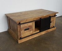 Nouvelle Armoire de Rangement Multifonctionnelle Moderne en Bois de Mangue Massif, Résistante à l'Eau, pour Salon, Chambre et Style Ferme