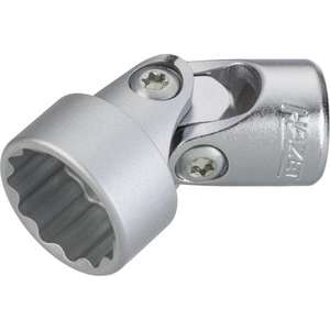 Hazet 3/8'' <b>Universal</b> Joint <b>Socket</b> 12-Point with Hinge Square and Traction Profile - Product Image 1