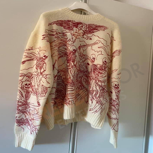 Sweat-shirt surdimensionné, col rond, pull en différentes couleurs, haute qualité - Product Image 1