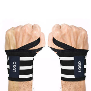 GAF, muñequeras de levantamiento profesional con logotipo de goma personalizado para entrenamiento cruzado, muñequeras de levantamiento de pesas para levantamiento de pesas OEM - Product Image 1