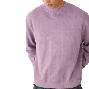 Fabrication professionnelle hommes lavage à l'acide sweats poids lourd 100% coton polaire sweats goutte épaule Boxy Fit sweats - Product Image 3