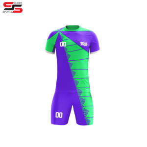 Wholesale Best Quality Sublimated Custom <b>Black</b> Blank Football Jersey Sports Soccer Jersey Kits sports wear - Product Image 1