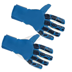 Gants de gardien de but de football respirants imprimés avec logo personnalisé Gants de football confortables de couleur unie légers - Product Image 2