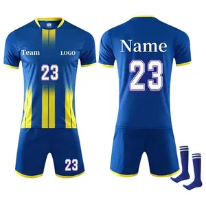 Wholesales Personalized Custom Soccer Jerseys for Men Women Kids Adult Training Soccer Uniform with Name Number Logo