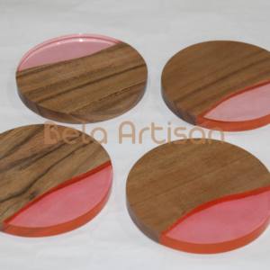 Sous-verres promotionnels personnalisés pour boissons Sous-verres en bois imprimés personnalisés - Product Image 6