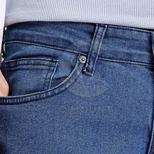 กางเกงยีนส์สีพื้นสำหรับผู้ชายกางเกงยีนส์ซักได้สำหรับกลางแจ้งสไตล์ใหม่ - Product Image 4