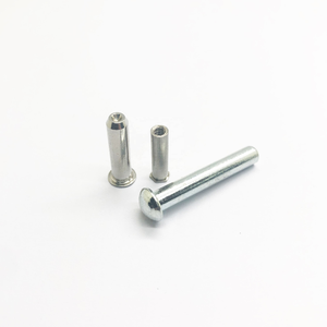 Rivet tubulaire creux en laiton nickelé - Product Image 1