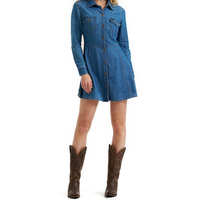 Robe chemise en jean délavé coupe évasée mini pour femme, style vintage décontracté, avec boutons décoratifs, sexy et mignonne, streetwear printemps été automne
