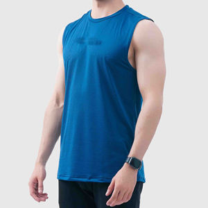 Camisetas sin mangas para hombre hechas a medida al por mayor, Camiseta clásica informal sin mangas de algodón, camiseta sin mangas para correr para hombre, camiseta ligera para hombre con tirantes - Product Image 1