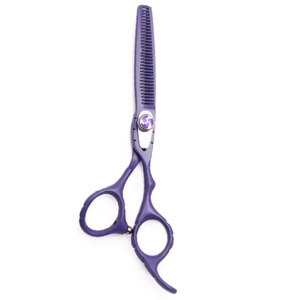 Ciseaux amincissants en acier inoxydable enduits de couleur fantaisie pour salon de coiffure - Product Image 2