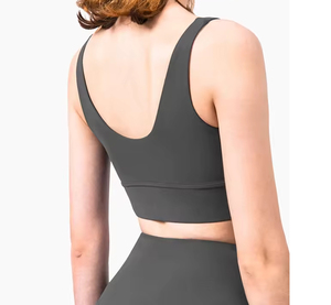 Soutien-gorge de sport sans couture soutien élevé séchage rapide respirant grande taille Yoga Gym haut XS-XL Sexy Style ciré techniques léger - Product Image 6