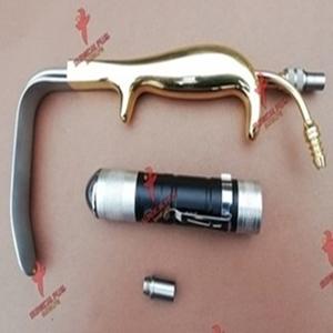 Retractor Ferriera de 8 cm x 16 mm con Fibra Óptica y Succión con Fuente de Luz - Product Image 1