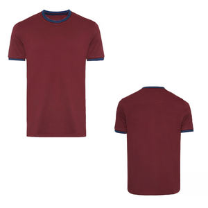 T-shirt en coton et fibre de bambou de haute qualité pour hommes, vêtements d'extérieur personnalisés, respirant, grande taille, nouvelle mode, Pakistan vierge - Product Image 1
