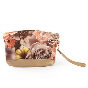 กระเป๋าพิมพ์ลายดอกไม้สำหรับผู้หญิง - สีเบจ - Product Image 2