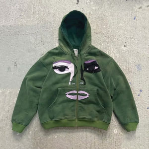 Sweat à capuche zippé brodé en coton éponge 500 g/m² personnalisé de qualité supérieure pour homme - Product Image 2