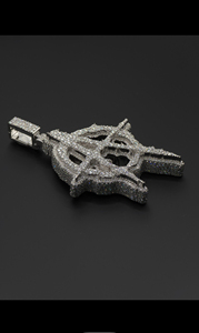 Pendentif personnalisé en forme de lettre A avec diamants VVS et émail, brillant et glacé, pour soirée, hip-hop, bijoux en argent, cadeau pour lui - Product Image 3