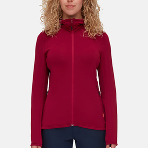 Sudadera con capucha informal de invierno para mujer de alta calidad personalizada con cremallera de lana High Street hecha a medida para mujer - Product Image 1