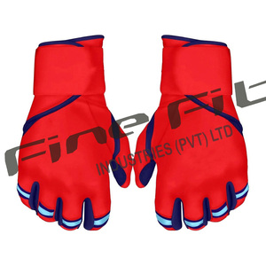 Gants de frappeur de baseball en cuir respirant Gants de softball pour hommes pour l'entraînement professionnel - Product Image 1