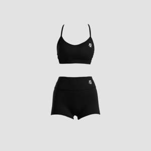 Ensemble de shorts de yoga noirs Agile Motion - Product Image 1