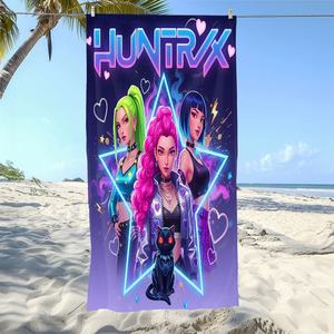 Toalla de Playa de Microfibra de Poliéster Estampada al por Mayor K-POP 2026, de Secado Rápido, Ecológica, Suave y Absorbente para Natación y Vacaciones - Product Image 2