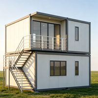 Maisons modulaires préfabriquées canadiennes de style Mid-Century Modern, deux étages, en kit, résistantes à la rouille, pour bureaux et chambres