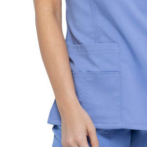 Personalizado cómodo 2025 mujeres Hospital enfermera Scrubs uniforme manga corta Spandex poliéster lienzo personalizable médico - Product Image 3