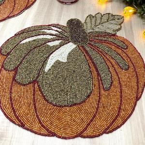 Nouveauté : Set de table multicolore fait main, luxueux et écologique pour la table à manger, design haut de gamme, sets de table perlés pour - Product Image 5