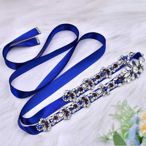 Cinturón Ajustable Bridella BS125ML con Pedrería y Perlas Color Marfil para Bodas, Bailes de Graduación y Eventos Formales - Product Image 2