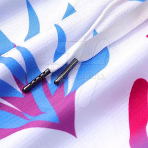 Pantalones cortos de baloncesto de poliéster 100% de alta calidad para hombre, cintura media, secado rápido, transpirable, cierre elástico, calle alta, Color sólido - Product Image 4