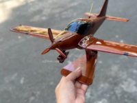 Modelo de Avión Bristell de Madera de Caoba, Envergadura de 26 cm, Duradero, Hecho en Vietnam, Recuerdo, Regalo