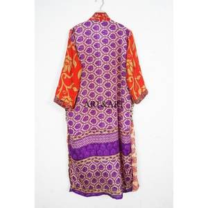 Women's Long <b>Silk</b> <b>Kimono</b> Gown Soft Breathable Summer Autumn Sleepwear Robe High Quality - Product Image 5