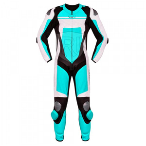 Traje de Motocicleta y Automóvil de Cuero Genuino de la Mejor Calidad Unisex ROMEO INDUSTRY, Resistente al Viento e Impermeable para Todas las Estaciones - Product Image 1