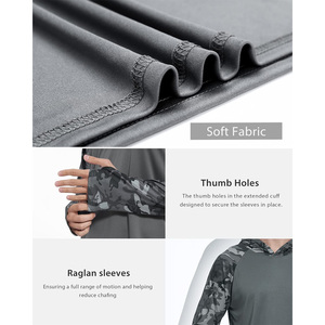 Chemises de pêche personnalisées imprimées pour hommes avec capuche manches longues tissu respirant conception OEM pour les vêtements d'équipe et les événements en plein air - Product Image 4