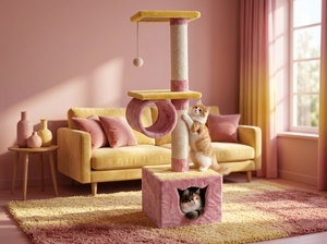 Amistar CatStar Ascent de Alta Calidad con Túnel para Gatos, Duradero, 4 Niveles o Más - Product Image 5