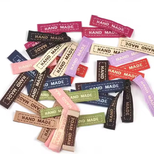 Etiqueta tejida de tela de algodón suave personalizada para colchones Logotipo de marca privada cuello tejido etiqueta principal ropa Jeans etiqueta parche - Product Image 4