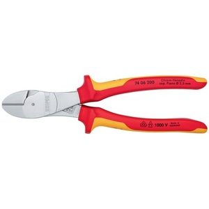 Alicates de Corte Lateral KNIPEX de Alta Resistencia de 200 mm con Mangos Multicomponentes VDE Form 0 - Product Image 3