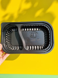 ราคาที่แข่งขันได้จากโรงงานภาชนะบรรจุอาหารพลาสติกสีดําพร้อมฝาปิด 1-2-4 กล่อง Takeaway แบบใช้แล้วทิ้งจากเวียดนาม - Product Image 5