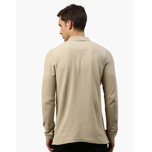 Camisa de Golf de manga larga con estampado sin costuras para hombre, camiseta de manga larga con solapa de Color sólido, camiseta Polo de primavera y otoño - Product Image 4