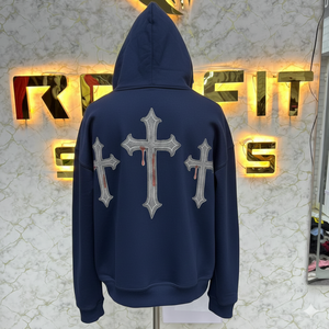 Sweat à capuche zippé de haute qualité à prix raisonnable, très demandé, imprimé vert, fabriqué en usine, prix bas, sweat à capuche pour hommes, sweat à capuche pour hommes - Product Image 4