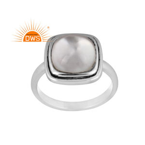 Newly Design Sterling Silver Natural Doublet <b>Mother</b> Of Pearl Stackable Ring Jewelry Manufacturer - Product Image 1