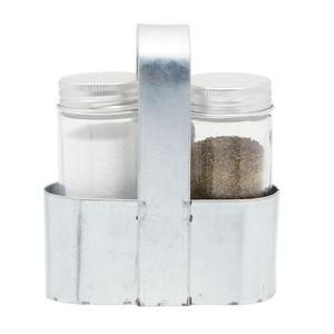 Caddy de sal y pimienta negra de diseñador, vajilla de Caddy hecha a mano de calidad superior, Caddy de sal y pimienta de hierro de lujo de diseñador - Product Image 3