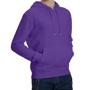 Sudaderas con capucha de algodón liso de gran tamaño para hombre, estilo callejero personalizado de fábrica con bordado 3D, jersey con hombros caídos - Product Image 4