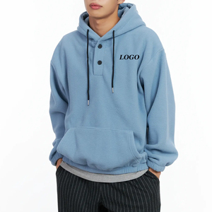 Sweats à capuche surdimensionnés pour hommes / Nouveau design de haute qualité, logo personnalisé imprimé, matière polaire confortable pour un ajustement décontracté - Product Image 1