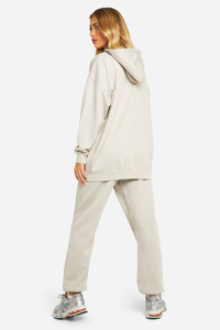 Femmes élégant confortable lavage à l'acide surdimensionné à capuche pantalon à jambes larges ensemble de survêtement imprimé décontracté vêtements de détente tenue à capuche - Product Image 2