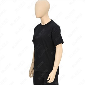 Camiseta minimalista de algodón sólido con cuello redondo y manga corta para mujer, blusa básica holgada y transpirable para verano, camiseta informal y elegante para damas - Product Image 3
