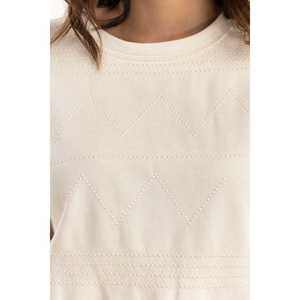 Sweat-shirt brodé en maille respirante pour femme, style quotidien, idéal pour l'hiver, l'été et l'automne, taille XS, motif lettres imprimées - Product Image 4