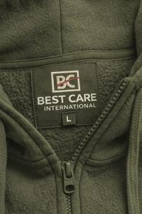 Custom Men Vintage Eco-Friendly Hooded 100% Cotton Reversible Hoodie Sweatpants Set Olive <b>Green</b> Embroidered Logo Fleece - Product Image 2